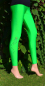 Preview: Legging grasgrün mit Motivdruck Sterne