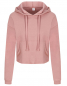 Preview: Damen Cropped Hoodie Dusty Pink