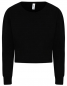 Mobile Preview: Cropped Sweater Jet Black
