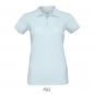 Preview: Damen Poloshirt creamy blue