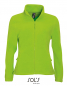 Preview: Damen Fleecejacke lime green