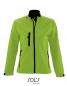 Preview: Damen Softshelljacke lime green