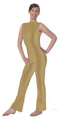 Jazzoverall ohne Arm Farbe gold Gr. 38