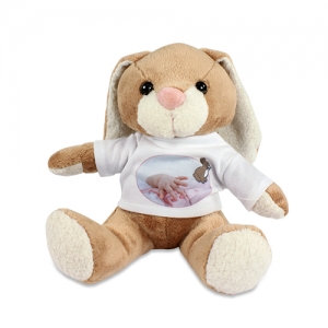Plüschtier Hase "Bunny" inkl. bedruckbarem Shirt