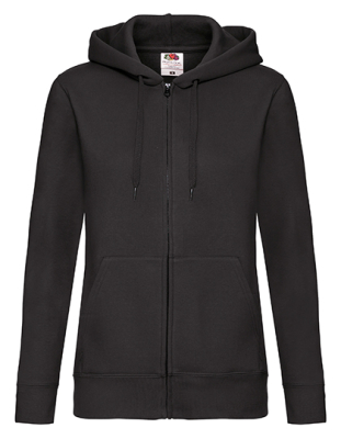 Premium Hooded Sweat Jacket in rot