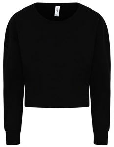Cropped Sweater Jet Black