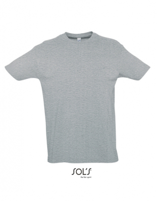 T-Shirt grau-melange