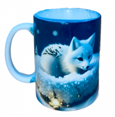 Motivtasse Schneefuchs