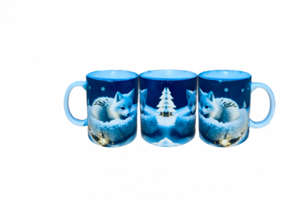 Motivtasse Schneefuchs