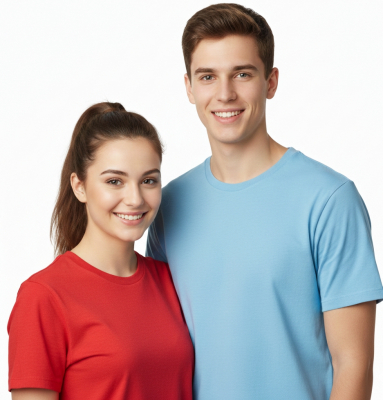 T-Shirt grau-melange