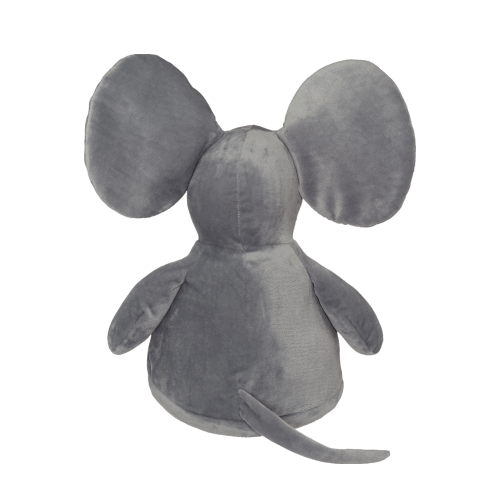 Stofftier Maus Rückenansicht