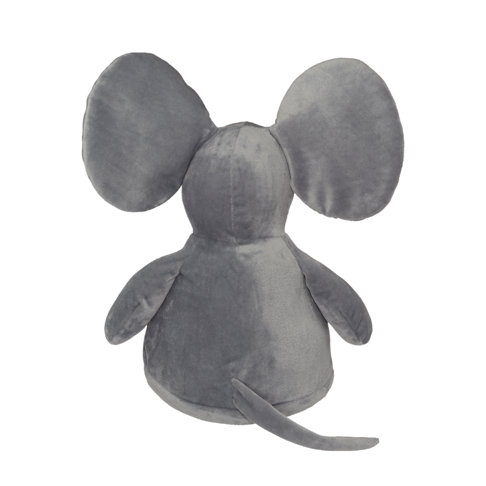 Stofftier Maus Rückenansicht