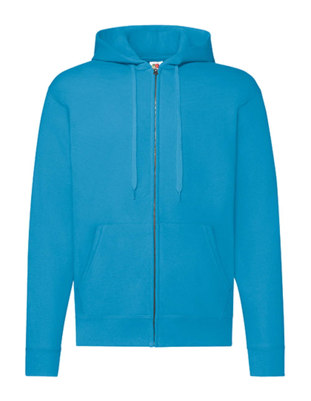 Fruit of the Loom Classic Hooded Sweat Jacket in azur