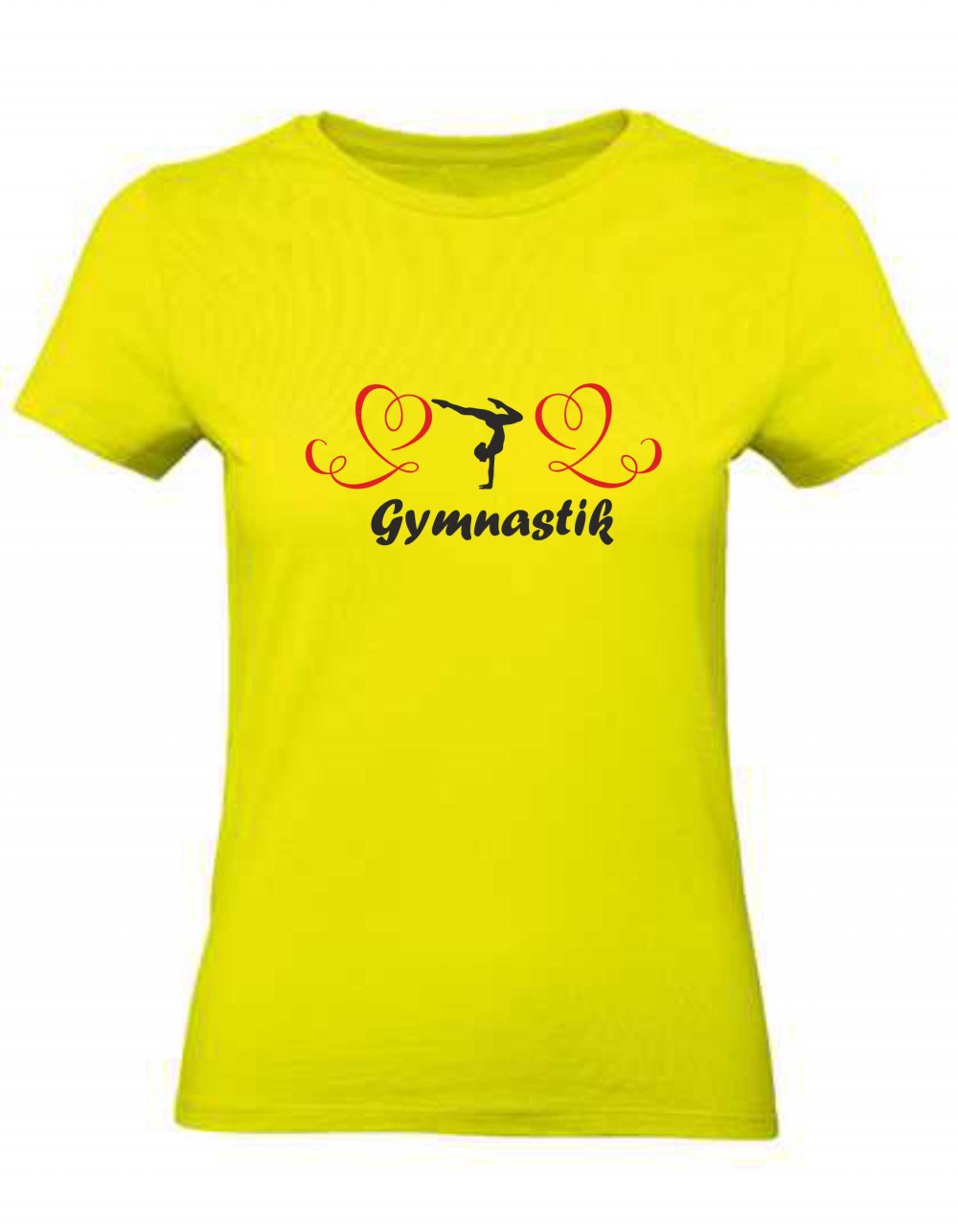 Ladyshirt mit Gymnastikmotiv