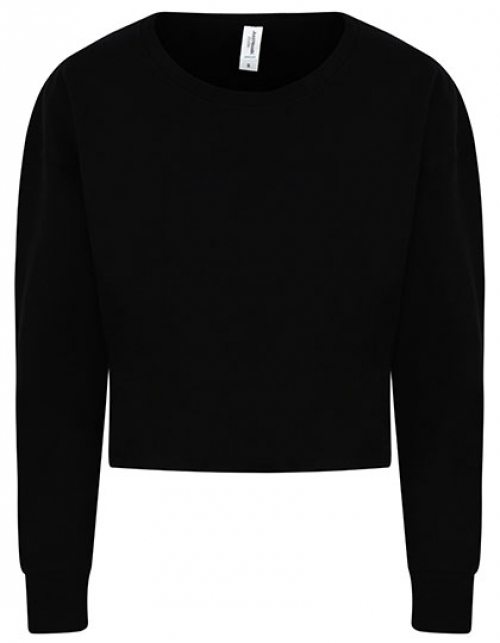 Cropped Sweater Jet Black