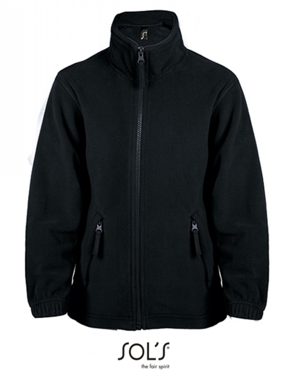 Kinder Fleecejacke North schwarz