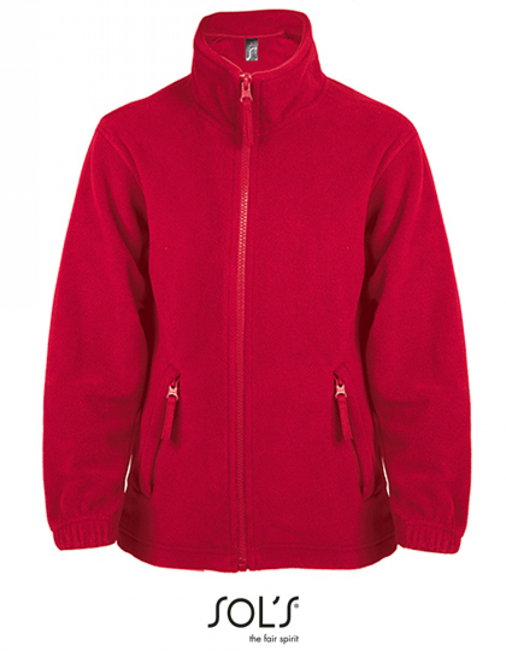 Kinder Fleecejacke North rot