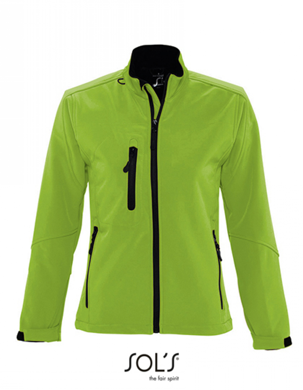 Damen Softshelljacke lime green