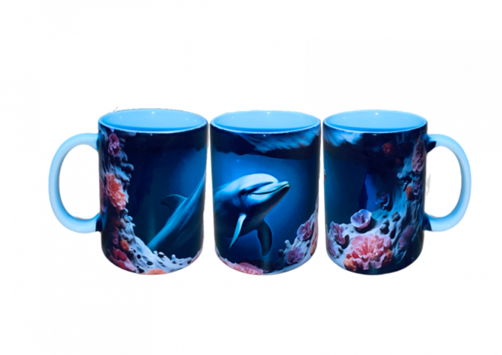 Motivtasse Delphin