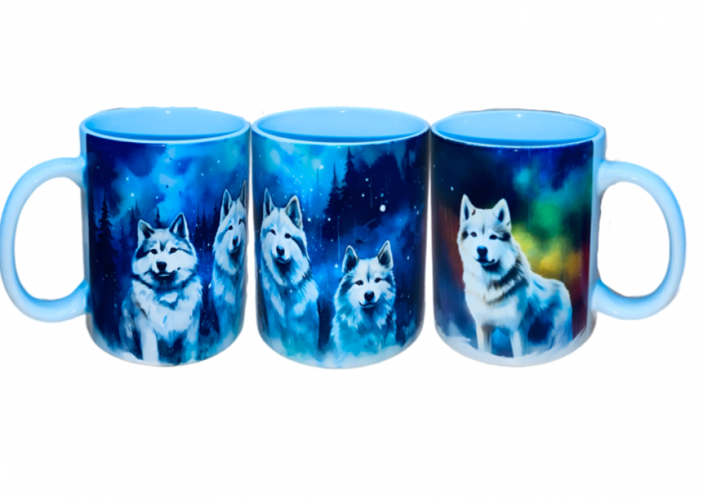 Motivtasse Husky